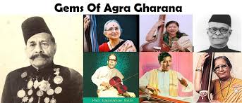 Agra Gharana - आगरा संगीत  घराना अपने मूल स्थान आगरा में लोकप्रिय नहीं हो सका