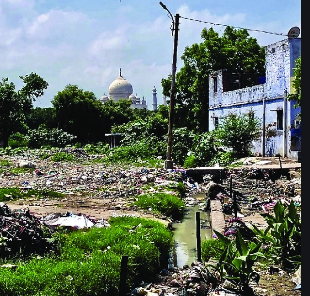 taj around - ताजमहल के दो  किमी परिधि में  व्यापक स्वच्छता अभियान