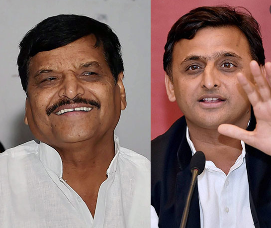 shivpal akhilesh - चाचा और भतीजा के बीच कोई नहीं आ सकता - शिवपाल