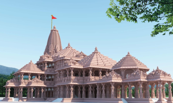 ram temple 730x435 - वैश्विक प्रमुख पर्यटन स्थल के रूप में उभरने के द्वार पर तैयार है अयोध्या